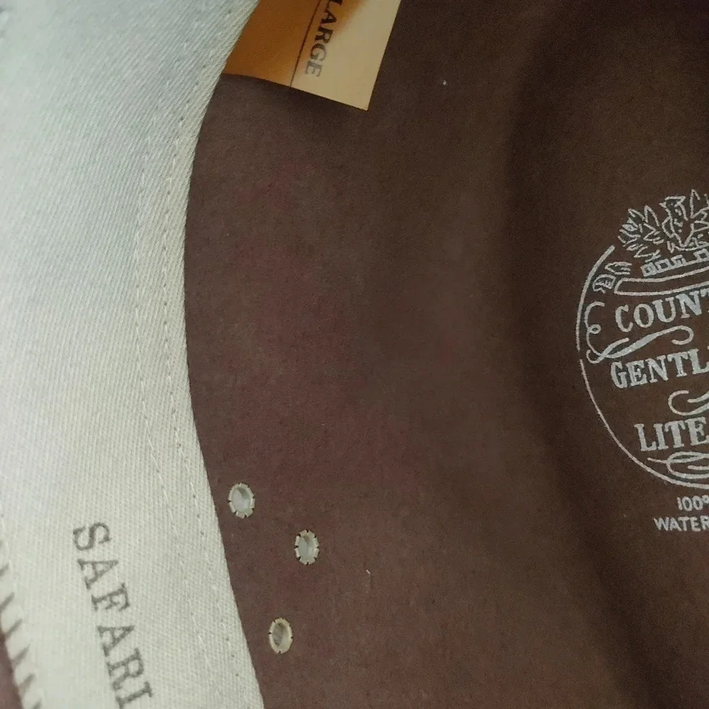 Country Gentleman ~ Lite Felt 100% Wool Safari Hat  Brown Men Size Large